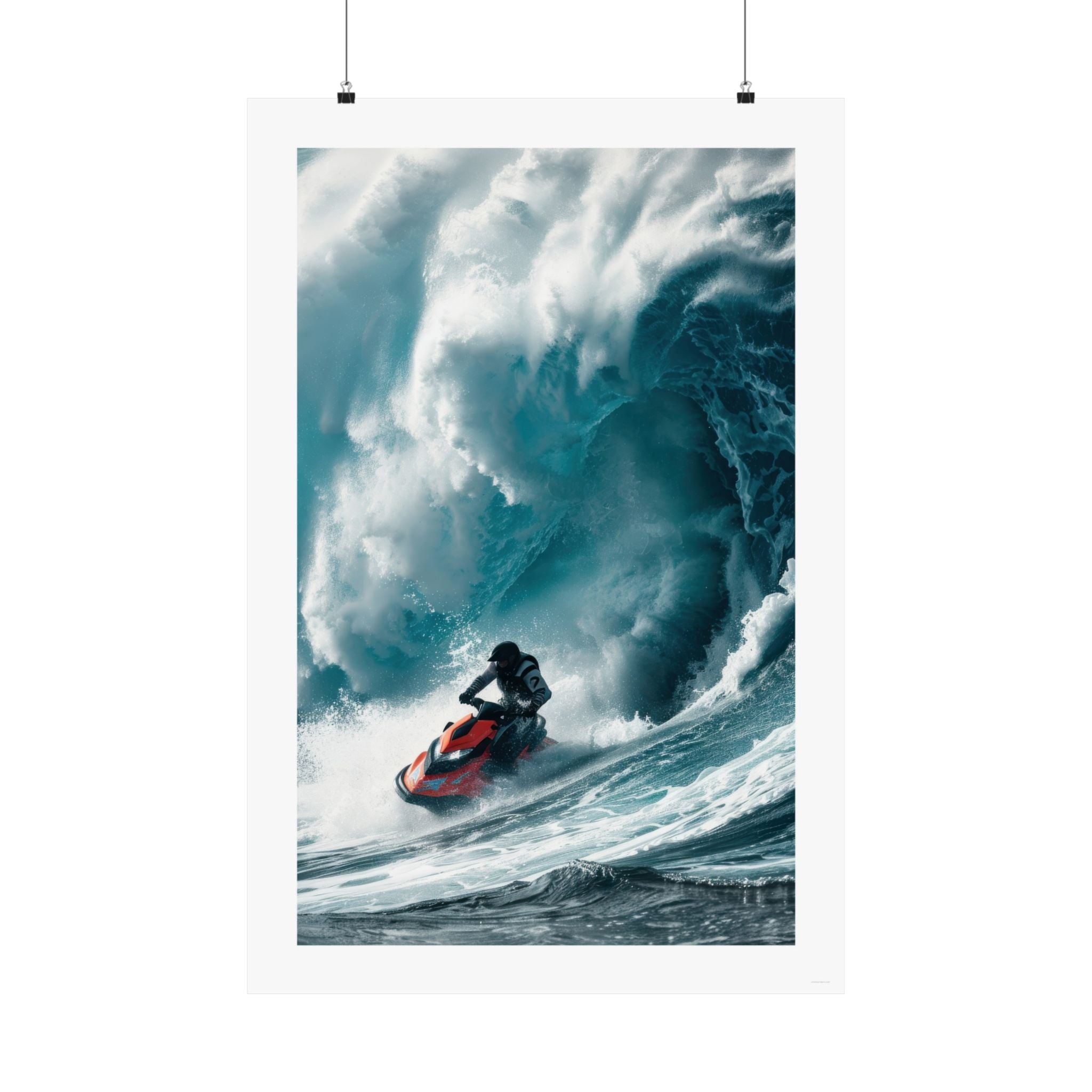 Surfs Up Gallery Print, poster, wall art, photo, jet ski, wave, ocean